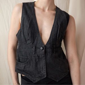 Moschino Jeans AW 1987 Denim Vest